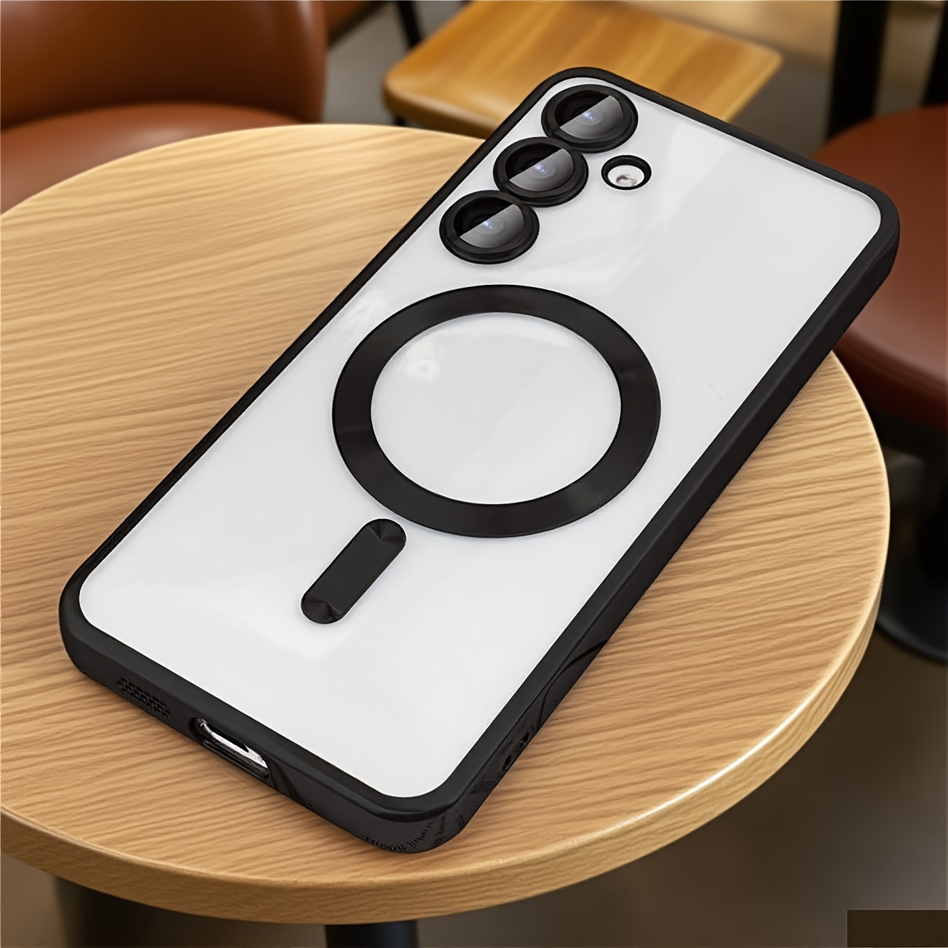 E-shop Handyhülle: Magnetische Hülle kompatibel mit for Galaxy A17 A07 – Transparente, hochwertige einfache Magnet-Hülle