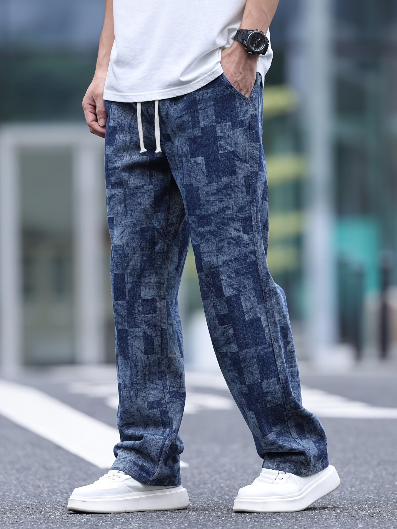 CD418 Herren Bequeme Jeans Mit Trendigen Ziernähte Produktbild-Vorschau 10