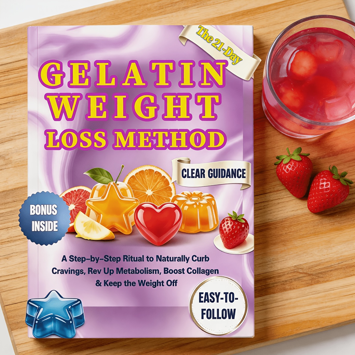 The 21-Day Gelatin Trick Book for Stopping Cravings, Balancing Appetite, and Losing Belly Fat Naturally