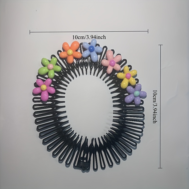 TEMU Peignes à cheveux colorés de - et élastiques cassés, avec pinces à cheveux