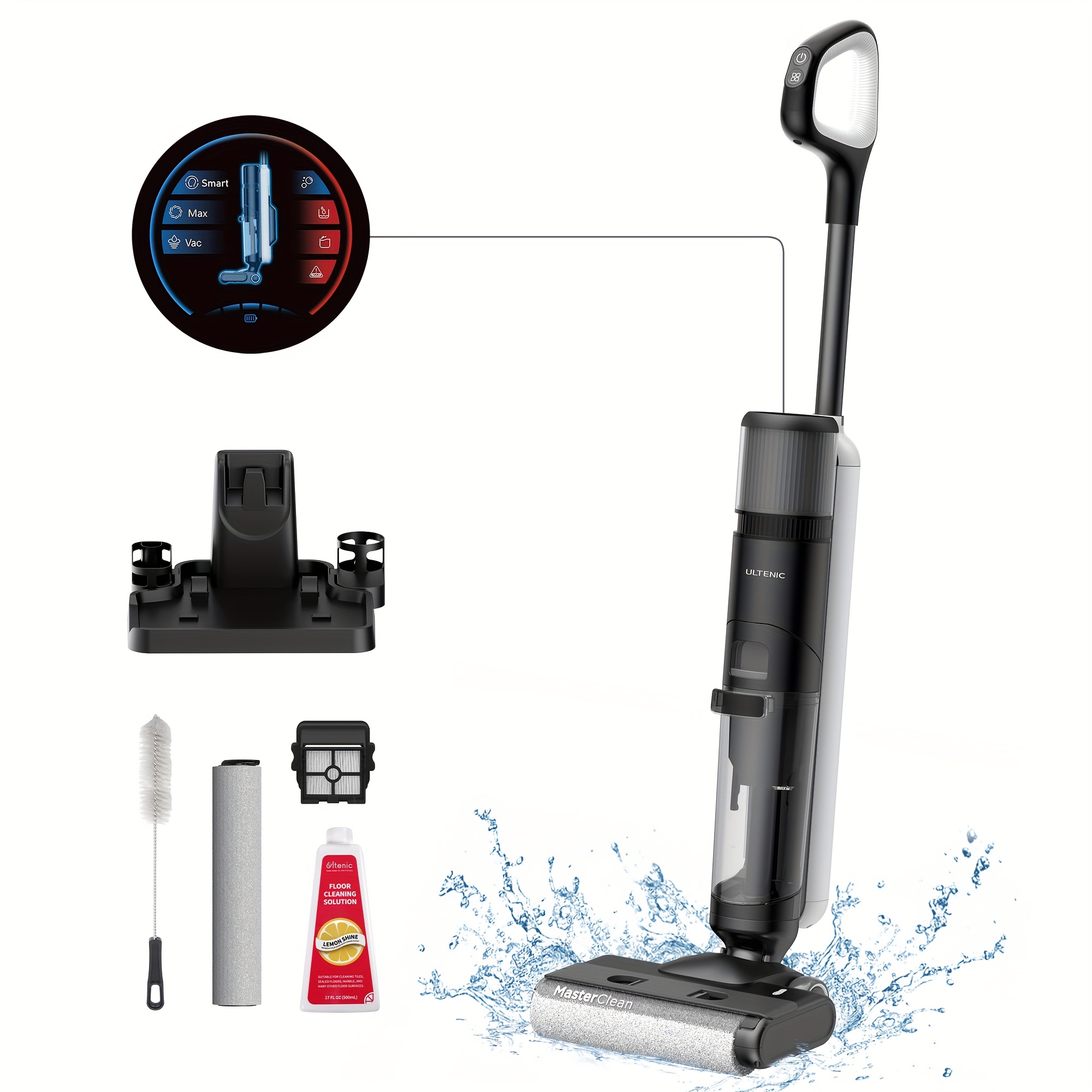 

Ultenic Cordless Mop , Wet Dry -cleaning, Long , Detection, Lcd Display, For And Messes, Ac1