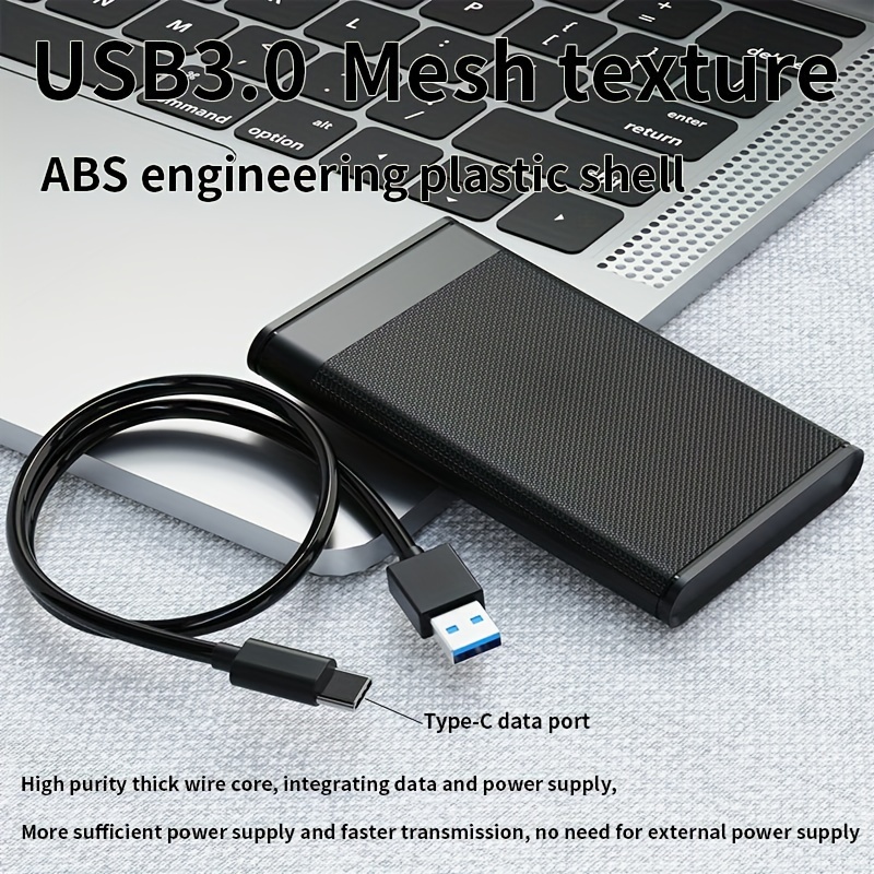 

Usb 3.0 Portable Hard Drive - Type-c, Lightweight & , 320/500gb/1tb Capacity, Compatibility With Tvs, Laptops & Desktops