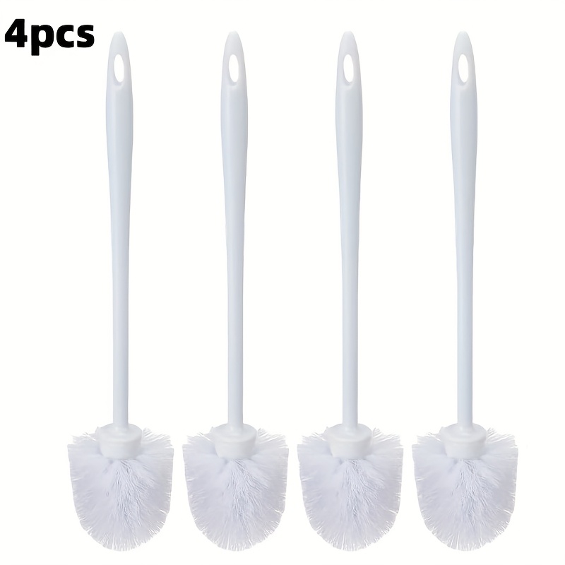 Image of 1/2/4pcs 14.2-inch Toilet Brush, Commercial Heavy-duty Toilet Cleaning Scrubber, Bathroom Cleaning Supplies