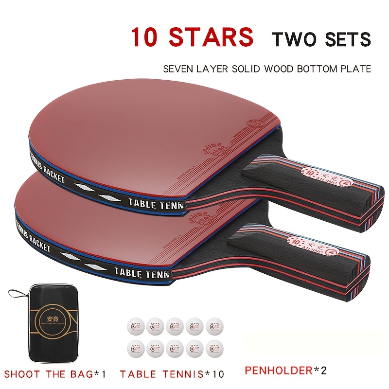 carbon table tennis racket a set of   competition specific adult rackets genuine double single racket one long handled horizontal racket three ball set   set
