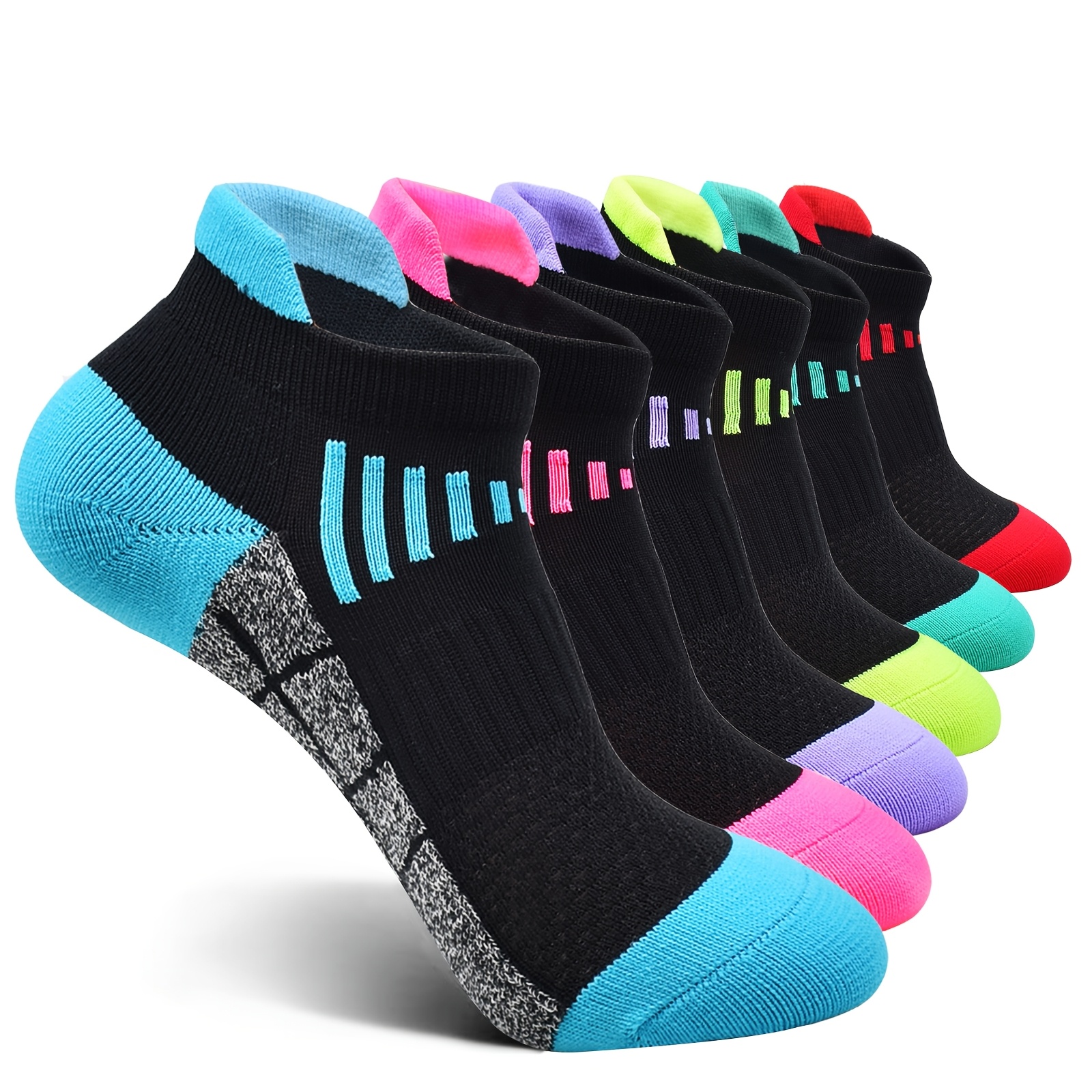 

Aifong Women's Athletic Ankle Socks - 1/6 Pairs, Cushioned & Breathable, Performance Sport Running Socks In Black, Grey, White