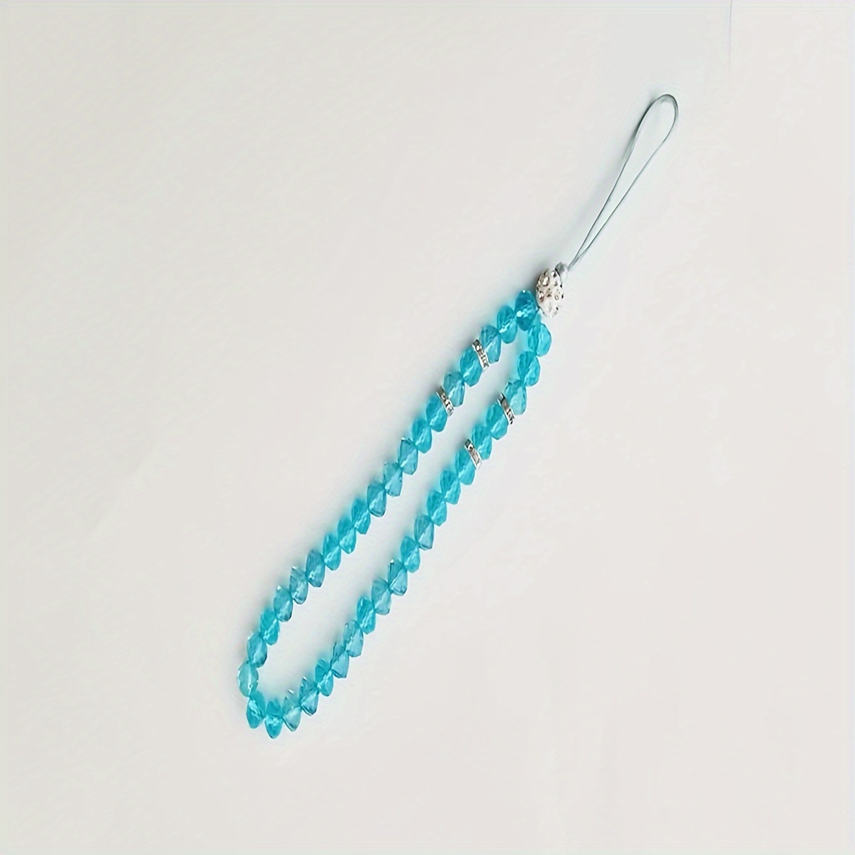 Charms Mobile Phone Chain Round Natural Stone Beads Phone - Temu Australia