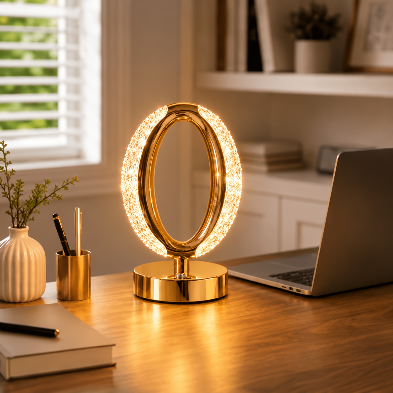 TEMU 1pc Starry Sky Ring , Usb Power Supply, 3 Color Adjustable Night Light, Creative Office Desk Lamp, Suitable For Home Decoration, Living Room,