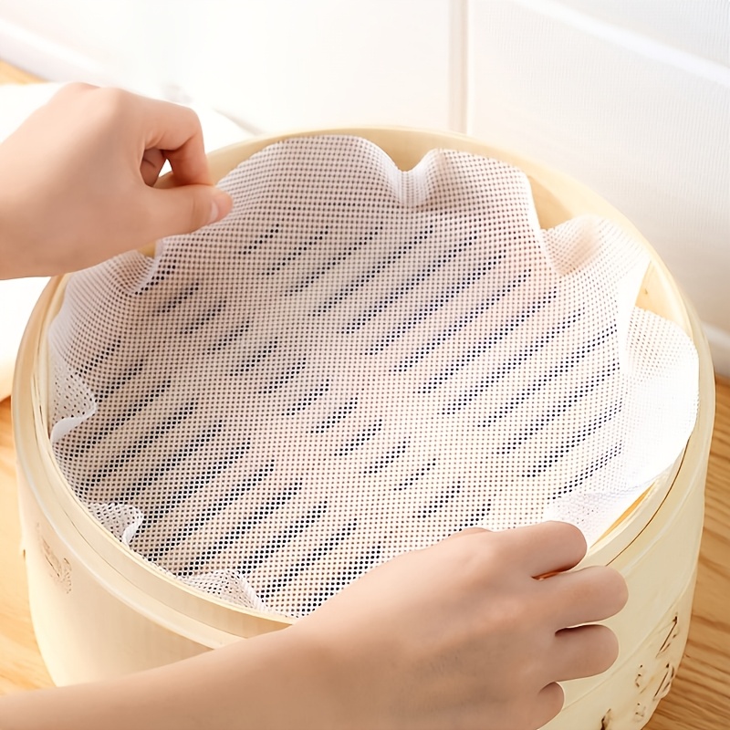 1pc/3pcs/4pcs 식품 학년 실리콘 기선 패드 라운드 고온 방지 nonstick 기선 천 홈 기선 가방 케이지 서랍 천