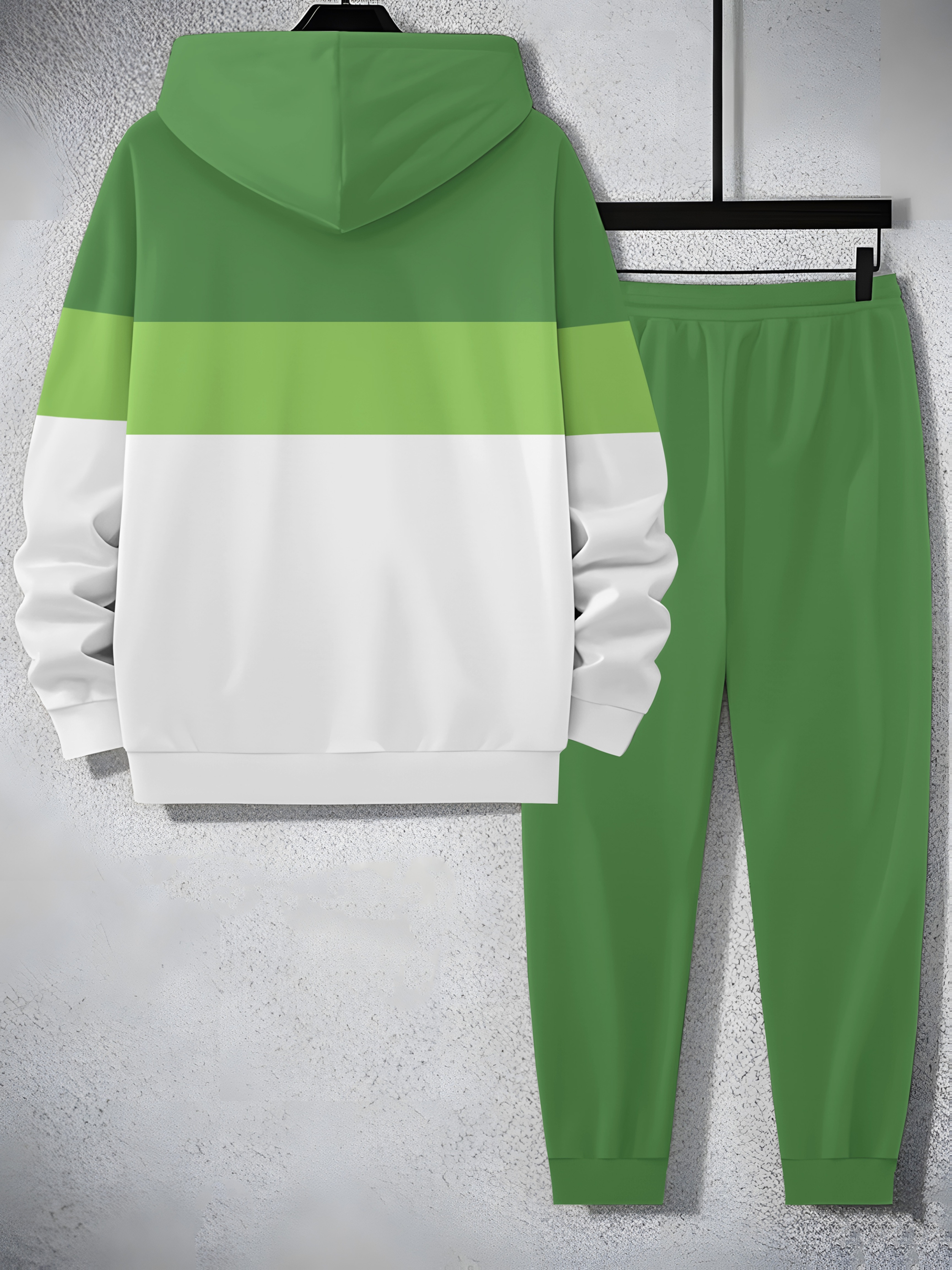   2025 mens trendy sweatshirt set two piece sweatshirt and pants sporty print elements christmas halloween special Product details 13