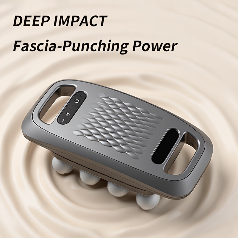 1pc professional ten head percussion massage gun usb rechargeable deep tissue muscle relaxation tool 9   levels   whole body   2000mah lithium battery