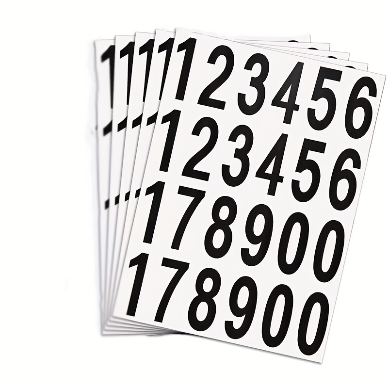 5sheets/120pcs 2-inch Stickers, Self-adhesive Waterproof Office Stickers With Email Numbers, Suitable For Offices, Schools, And Homes