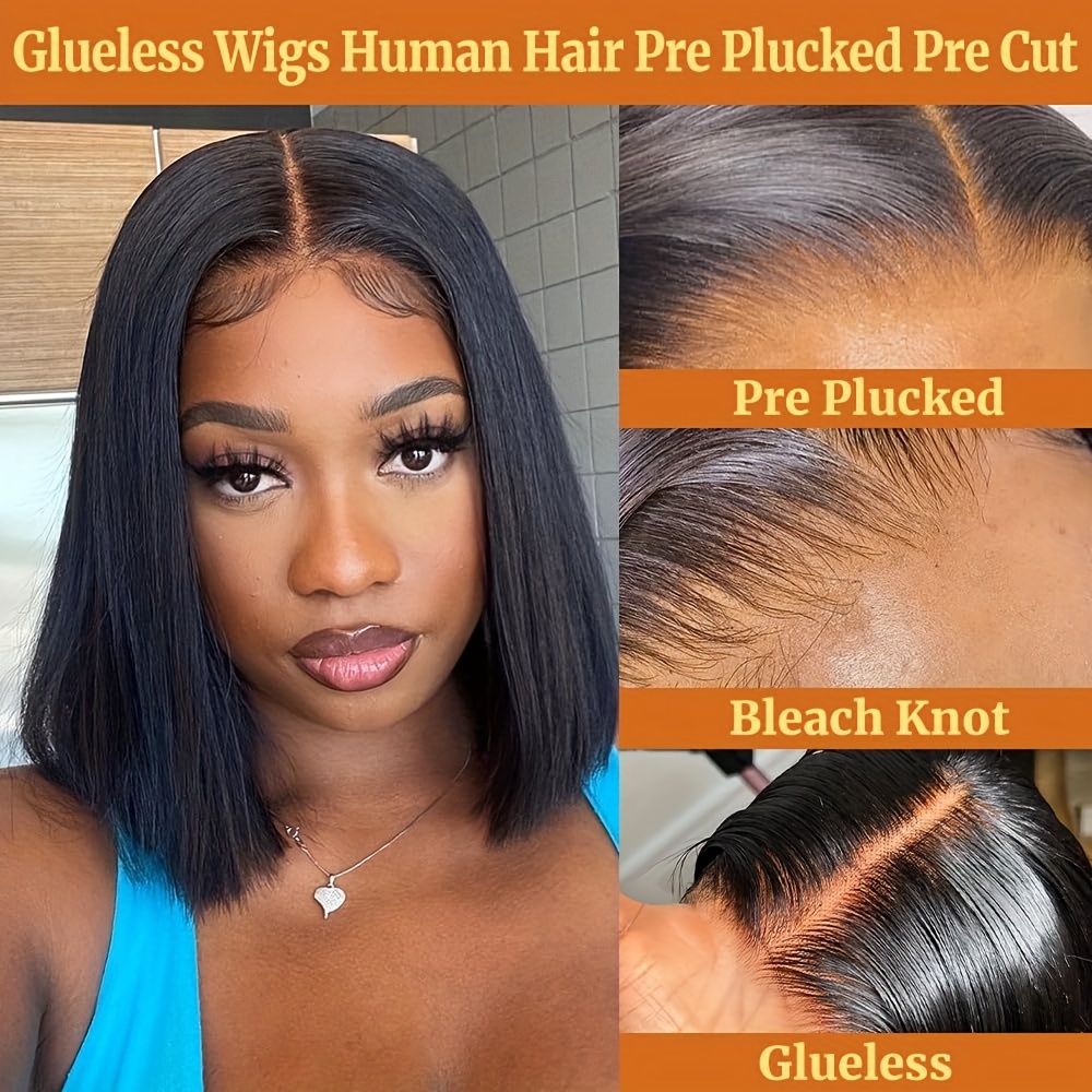 bob wig 100 human hair - Temu display picture 3