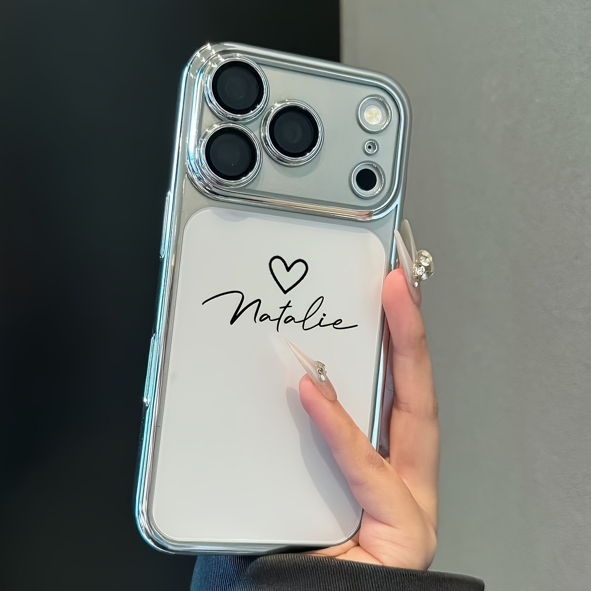 TEMU Phone Case: Personalized Customized Name & Heart Full Cover Phone Case Compatible With Iphone 18 17 16 15 14 13 12 11pro Max16 15 14plus 17air.