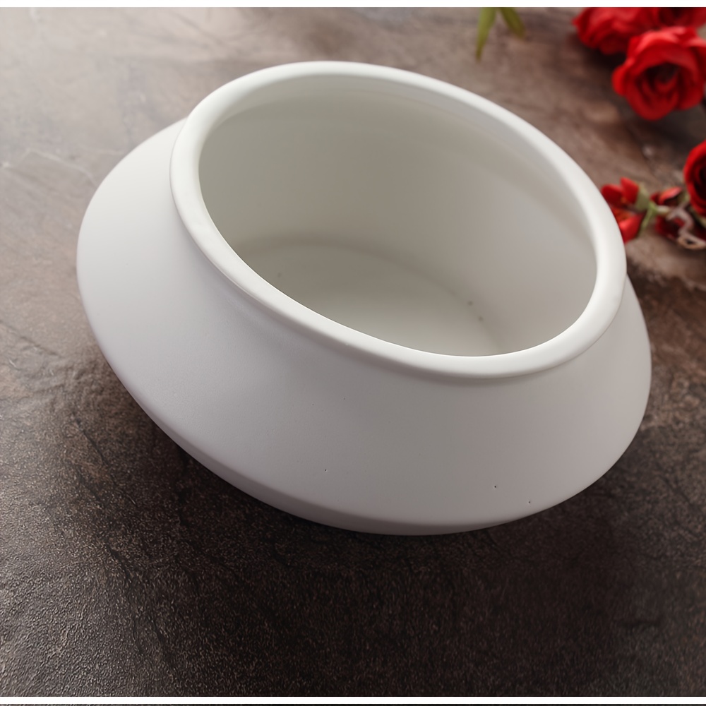 INS-Style Black Ceramic Flower Pot for Desktop Decor
