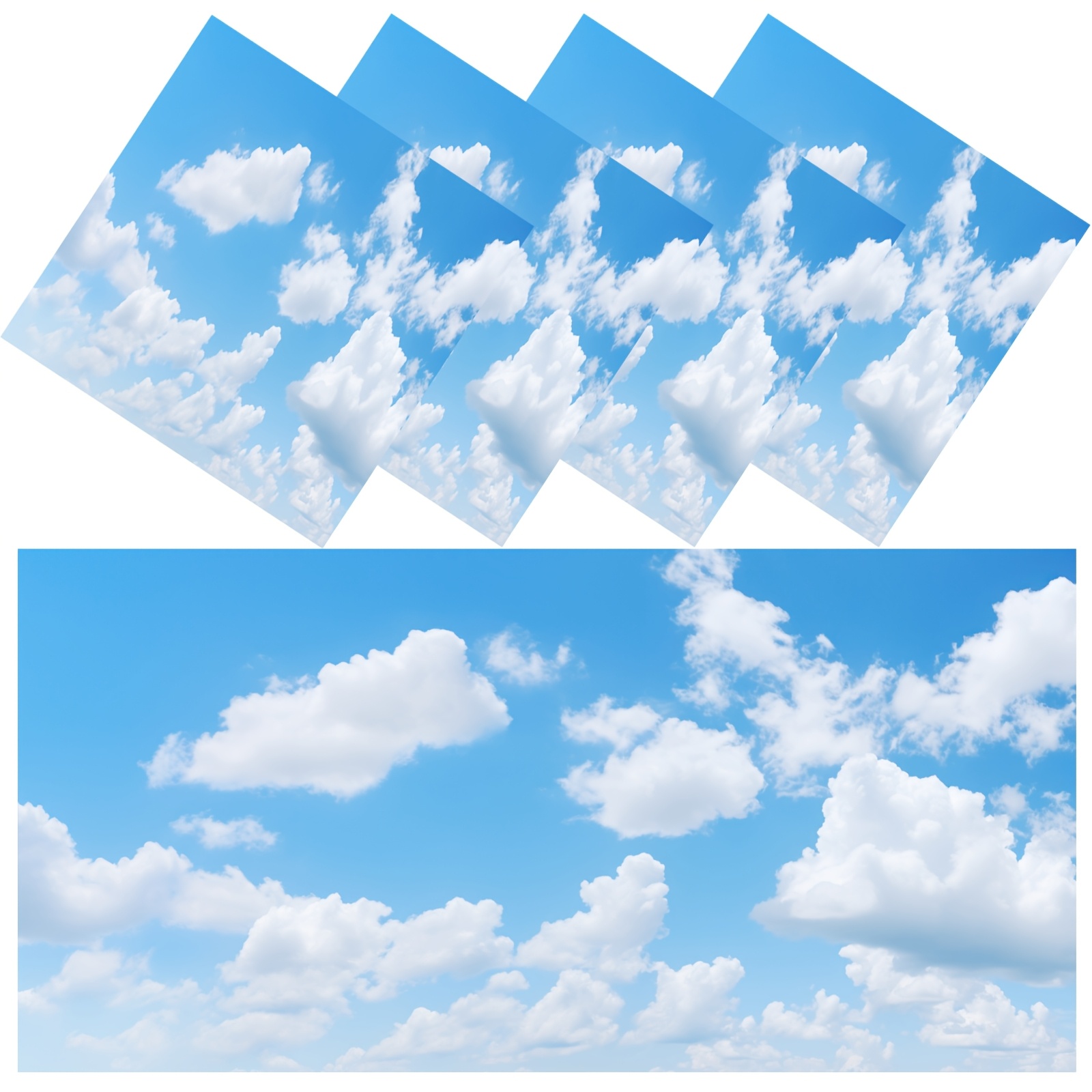 TEMU Surround 4pcs Fluorescent Light Covers - 4 X 2 Feet Covers For Ceiling Lights, Magnetic Light Filters For Classroom, Office, Hospitals, Home