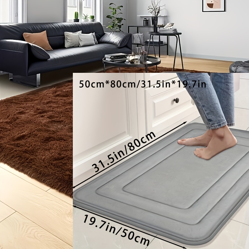 E-shop 1 Stück Badezimmer Toilettenmatte, Memory-Schaum Verdickte Badezimmer Bodenmatte, Geeignet für Badezimmer, Schlafzimmer, Badezimmer Dekor,