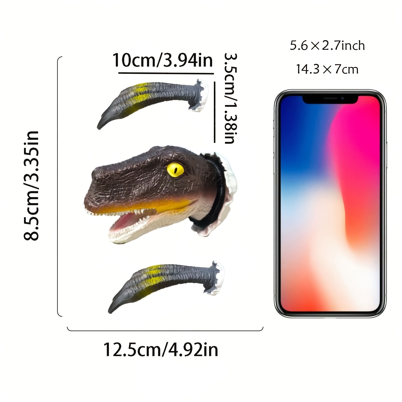 E-shop 3 Stück 3D Wandmontierte Dinosaurier-Skulpturen – Realistische Resin-Dekoration mit , Triceratops & Brachiosaurus – Ideal für Halloween,