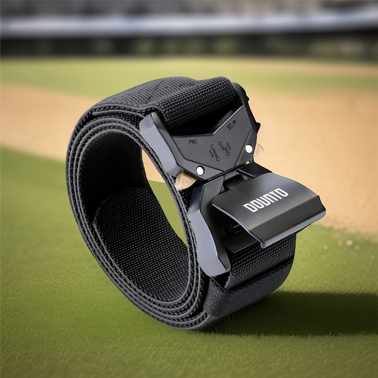 DUNTO Tactical Quick Release Belt for Men Durable Stretch Nylon Secure Buckle