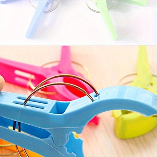 1набор ярких пластиковых прищепок, больших ветронепроницаемых зажимов для простыней, крючков для полотенец, зажимов для сушки одеял, многофункциональных зажимов для белья, детали 5