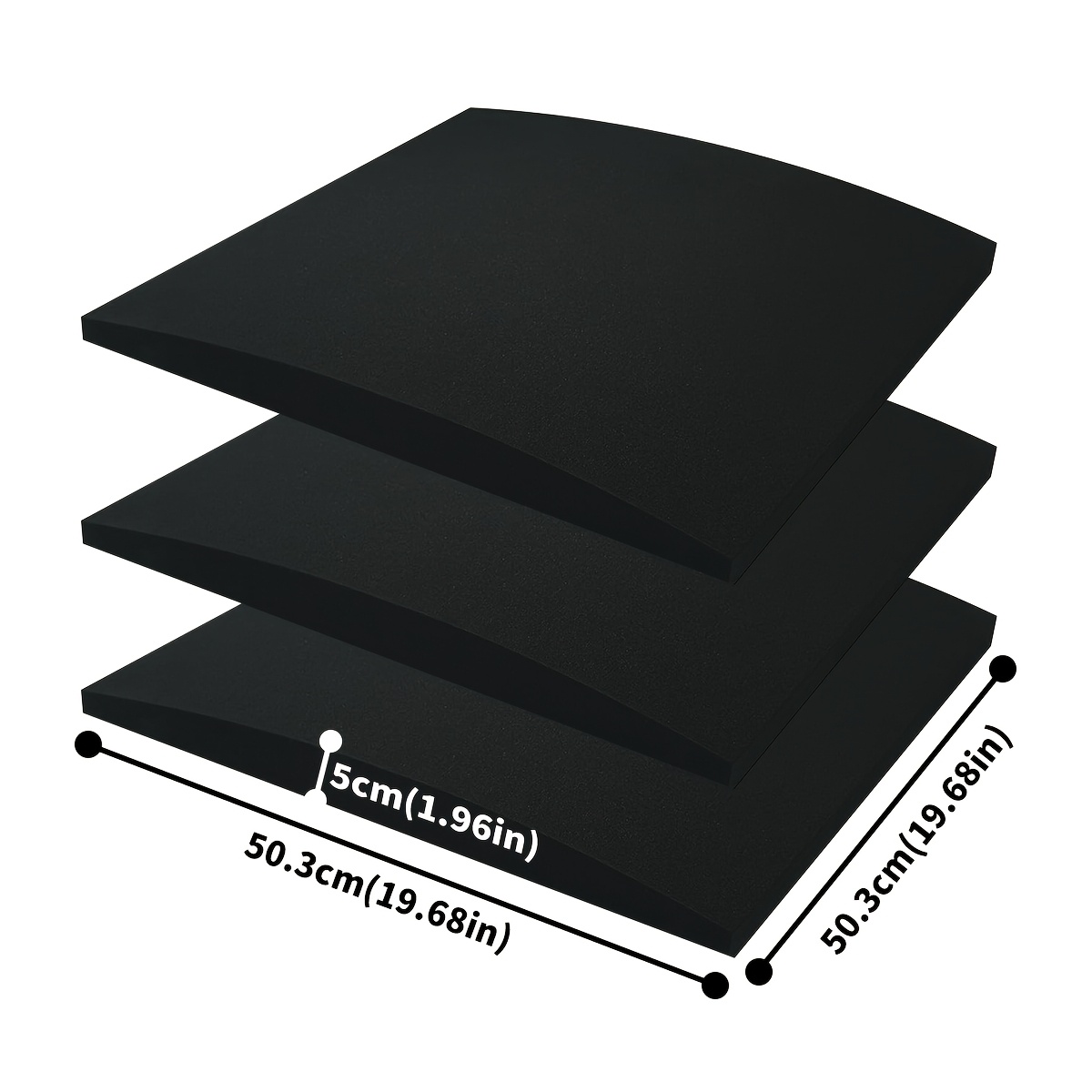 TEMU Set Of 1/2/3 Black Sofa Cushions For Support, Suitable For Sagging Seats, High-density Foam Sofa Cushions For Support, Restore Sagging Under The