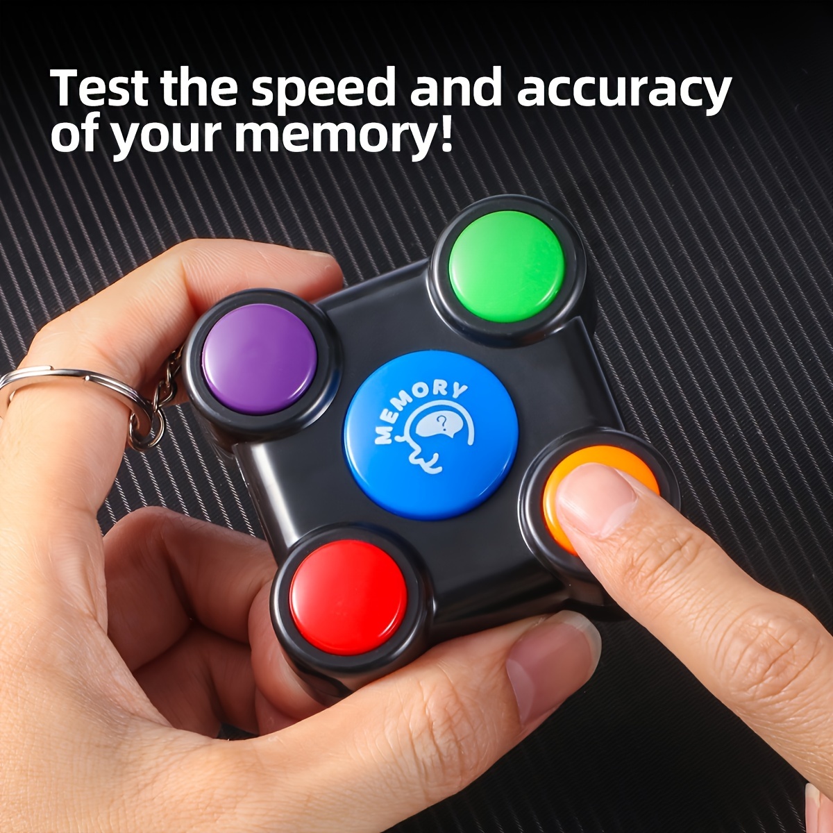 

Mini Memory Training Game Toy - Memory Game Challenge With Interactive Sounds - Portable Button Color - Great For Birthdays And Holidays - No