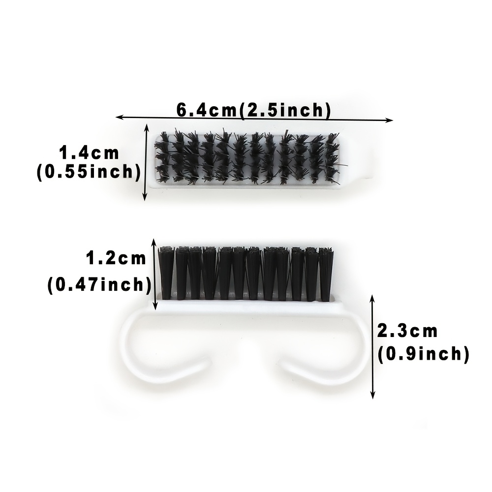 5pcs Easy-Grip Nail Cleaning Brush Set for Toes and Nails