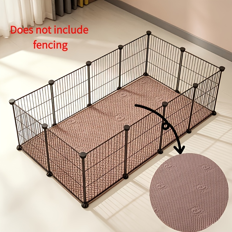 TEMU Household Pet Enclosure Non-slip Mat, Double-layer Breathable And Leak-proof, Washable, For Small Rabbits, Cats, And Dog Cages