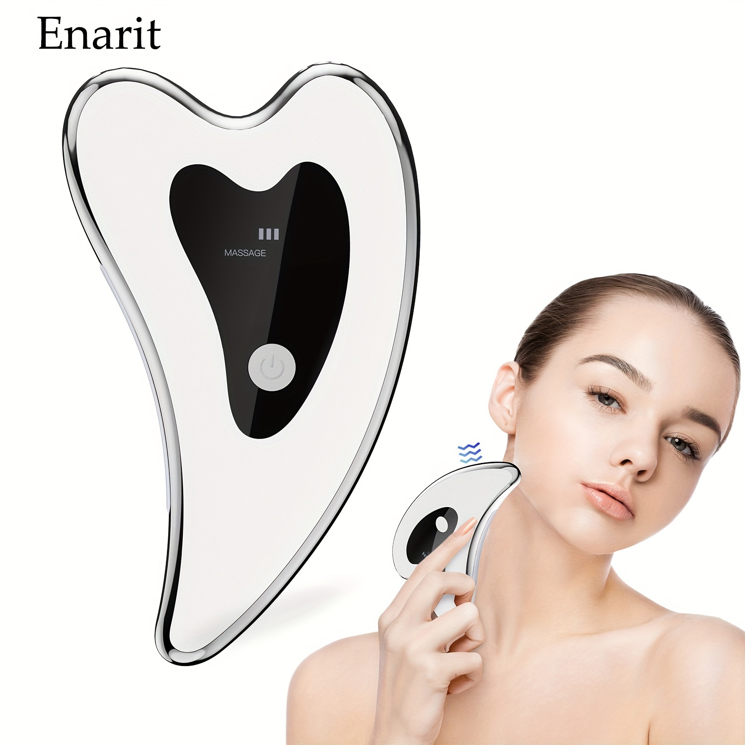 

Enarit Electric Scraping Face Skin Care Tool, Neck Heating Massager, Home Face Neck Body Massage Beauty Instrument, Festive