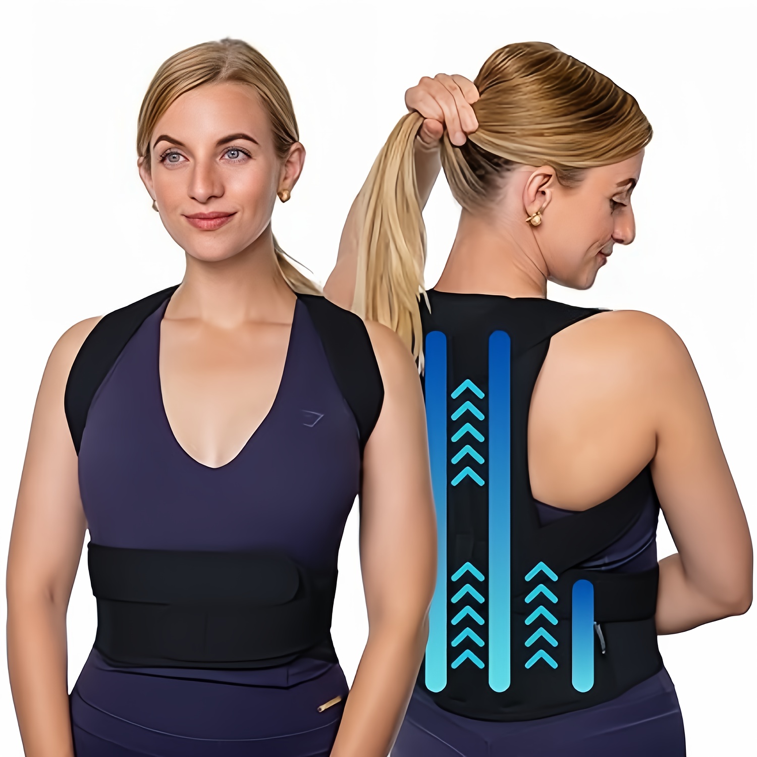 Back Brace Posture Corrector For Women Men Shoulder - Temu