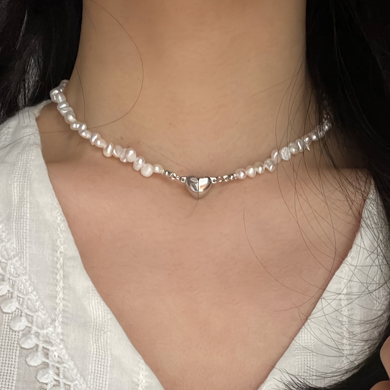 Image of 1pc Fashionable And Elegant Irregular Necklace For Women, Simple Yet Sophisticated, A Gift For A Friend