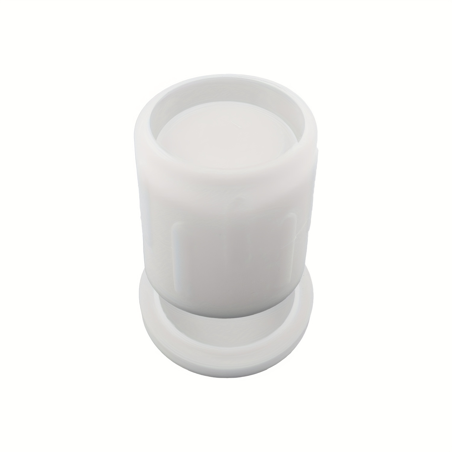 Resin Casting Mold Multi-heart Pattern Candle Cup Mold Silicone Plaster Cylinder Candle Holder Mold For Resin Crafts Gifts Mold Home Storage Box Mold