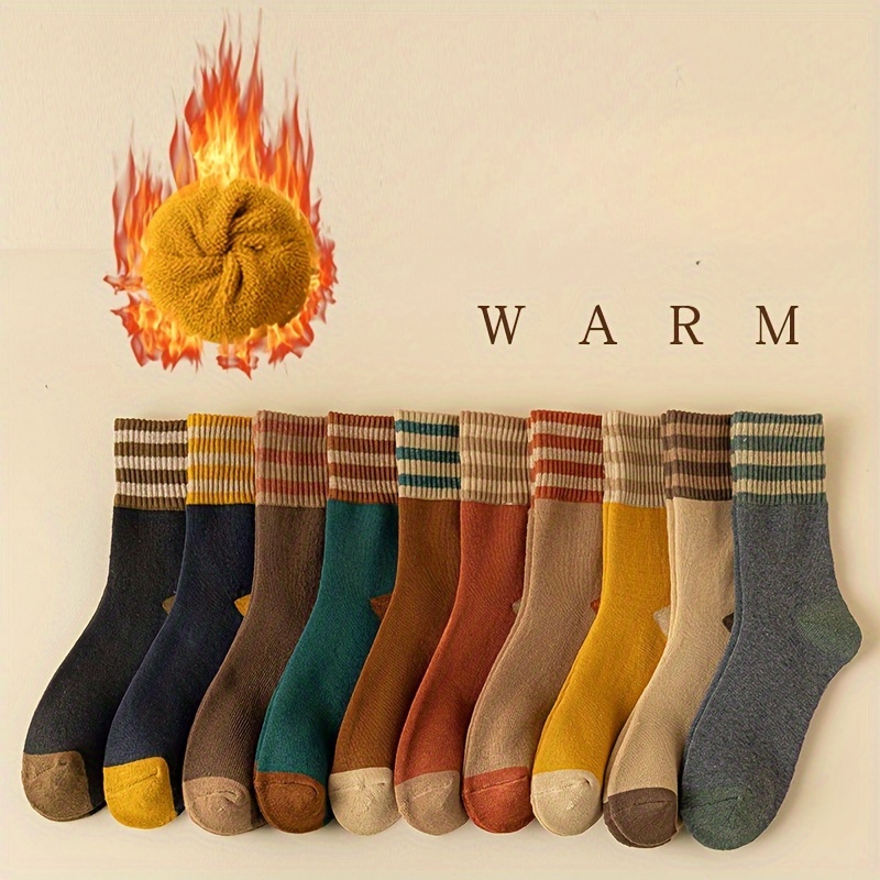 

10 Pairs Of 10 Colors 2024 Autumn And Winter Trendy Socks For Men In , Mid Length Men's Socks, Socks, Women's Socks, Couple Socks, Warm Socks, Home Socks, Sleep Socks, Suit Socks