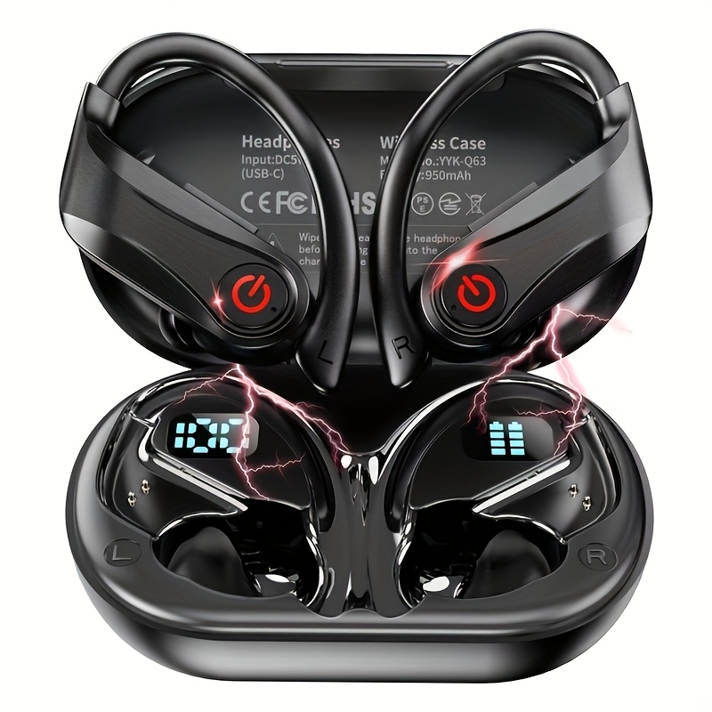 TEMU Mosyxe Wireless Sports In Ear Headphones, Wireless Sports Headphones, Wireless Headphones With Microphone, Wireless Headphones With Microphone,