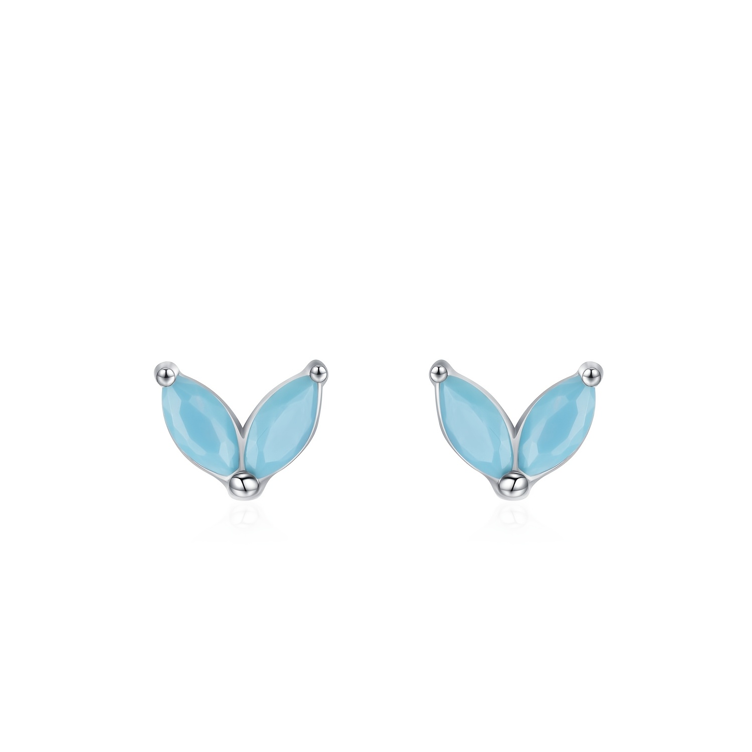 Women's 925 Sterling Silver Elegant Turquoise Earrings