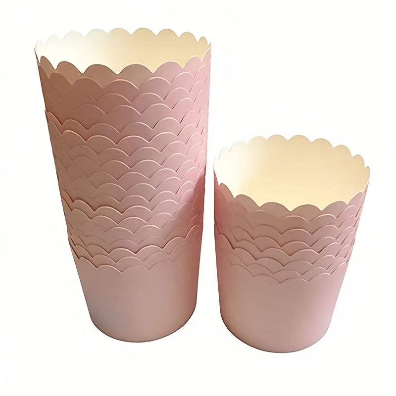 Solid Color Machine-made Baking Cups 25pcs - Oven & Microwave Safe Muffin Paper Liners, Perfect For Wedding Birthday Party, Bakery Kitchen Gadgets