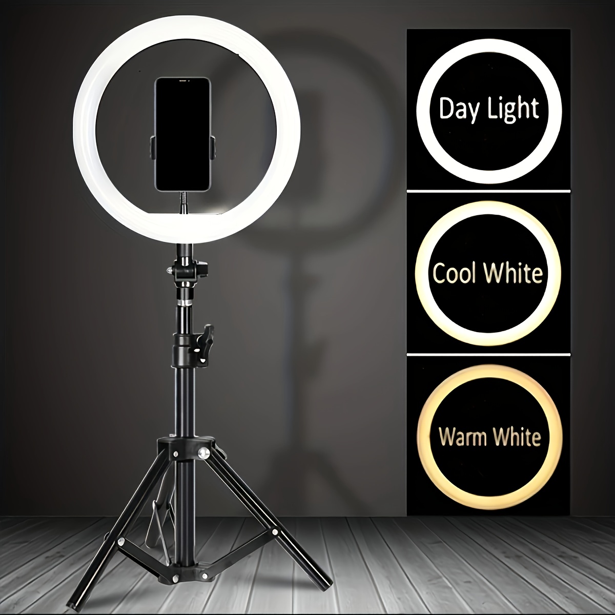 Pack Selfie Ring Fill Light, With Tripod Stand Light, Mobile Circular  Lamp Light For Video Shooting Studio Photo Makeup Meeting Group Selfie Live  St