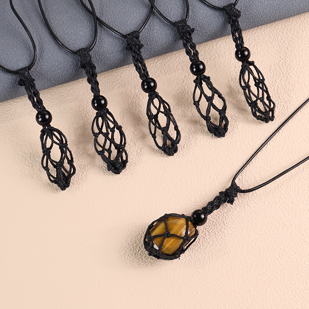 Necklace Cord Empty Stone Holder for Bohemian Necklace Making