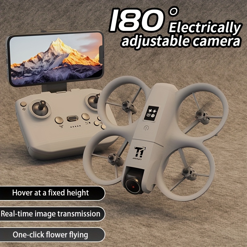 S11 PRO 4K FPV Drone with Dual Cameras, 180° Rotation, Dual Batteries, Optical Flow, Gyroscope, One-Key Controls, Anti-Collision Design, Blu