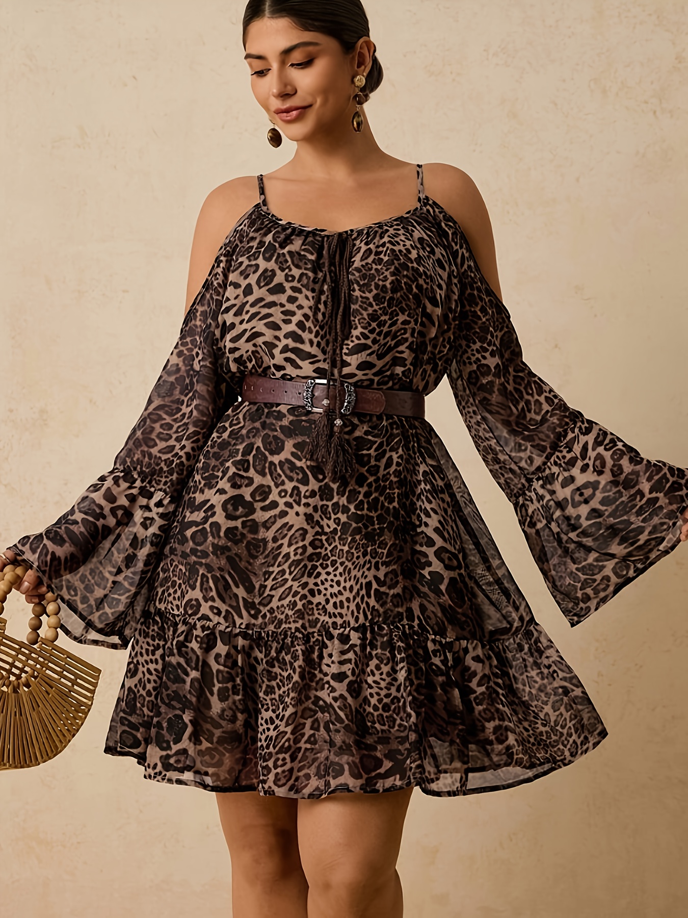 floral long sleeve linen dress Paisley 11