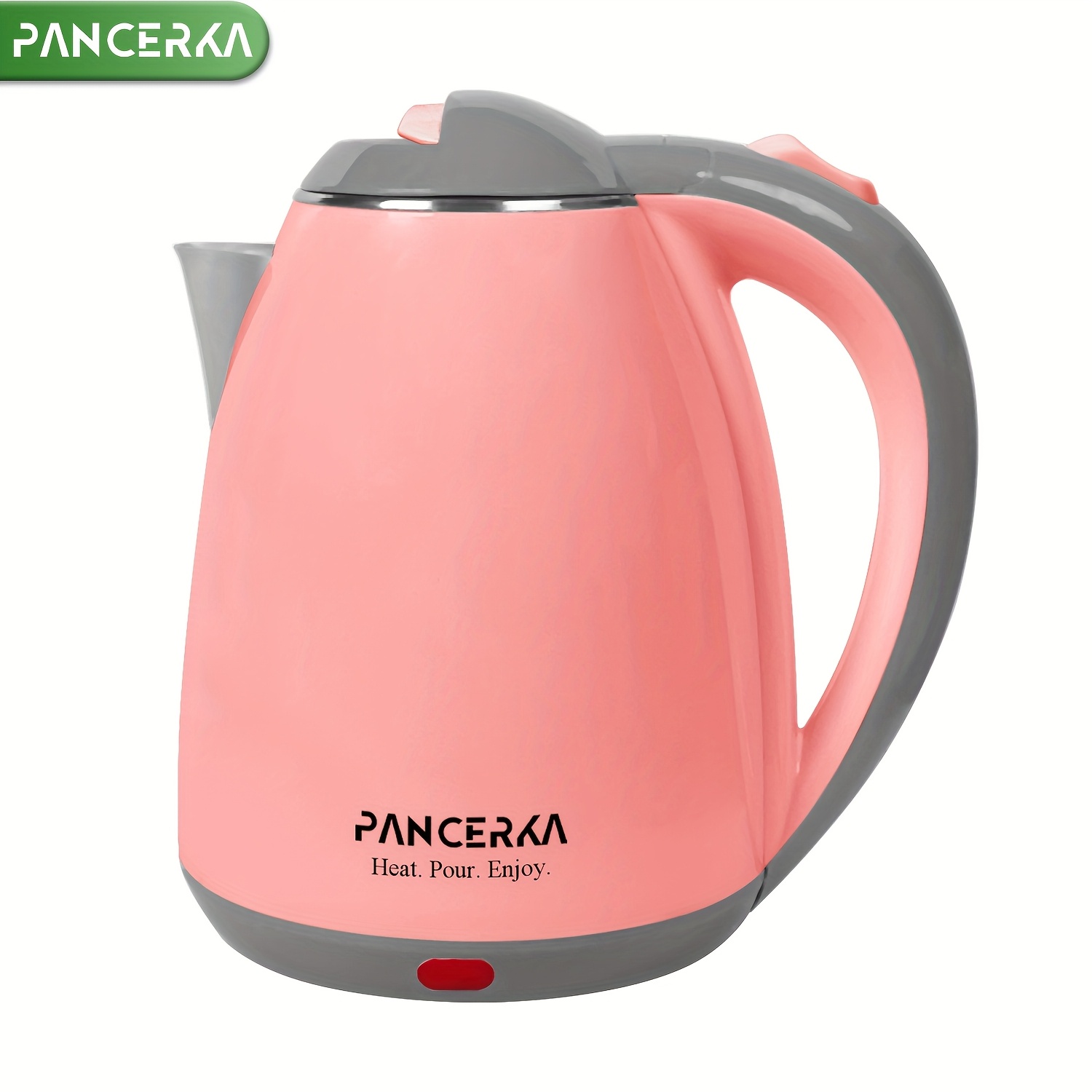 

Pancerka Electric Kettle, Food Grade Stainless Steel Material Tea Kettle, 1.8l Large Capacity Water Heater, 1000w Fast Boiling Water, Automatic Water, Office Home Kitchen Coffee Teapot