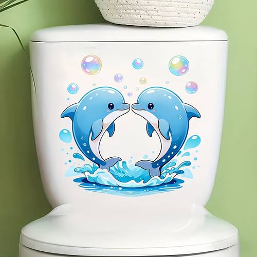 Artikelbild ., wc-aufkleber, kreativer, verspielter -wc-aufkleber, badezimmer-wc-tank-aufkleber, kann auch als glasfenster-aufkleber, schlafzimmer-wandsticker, kühlschrank-aufkleber, neuer frühlingsaufkleber verwendet werden