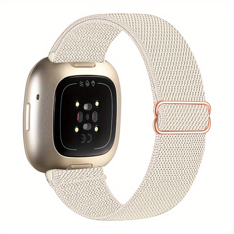 E-shop Verstellbares Stretch-Nylon-Sportarmband für Versa 3/Sense/Versa 4/Sense 2 - Atmungsaktiv, Langlebiges Smartwatch-Armband