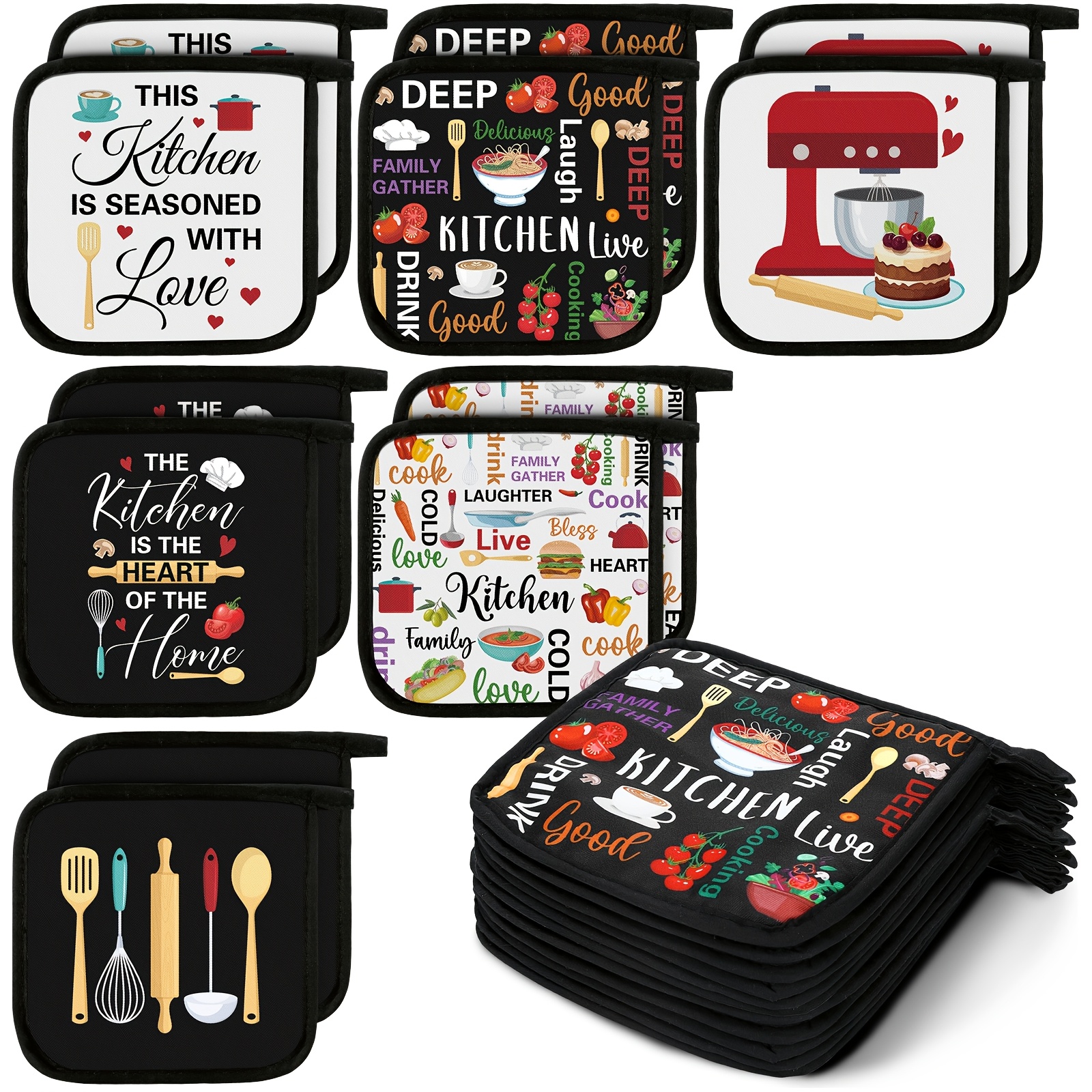 oven mitts and pot holders sold on Temu United States