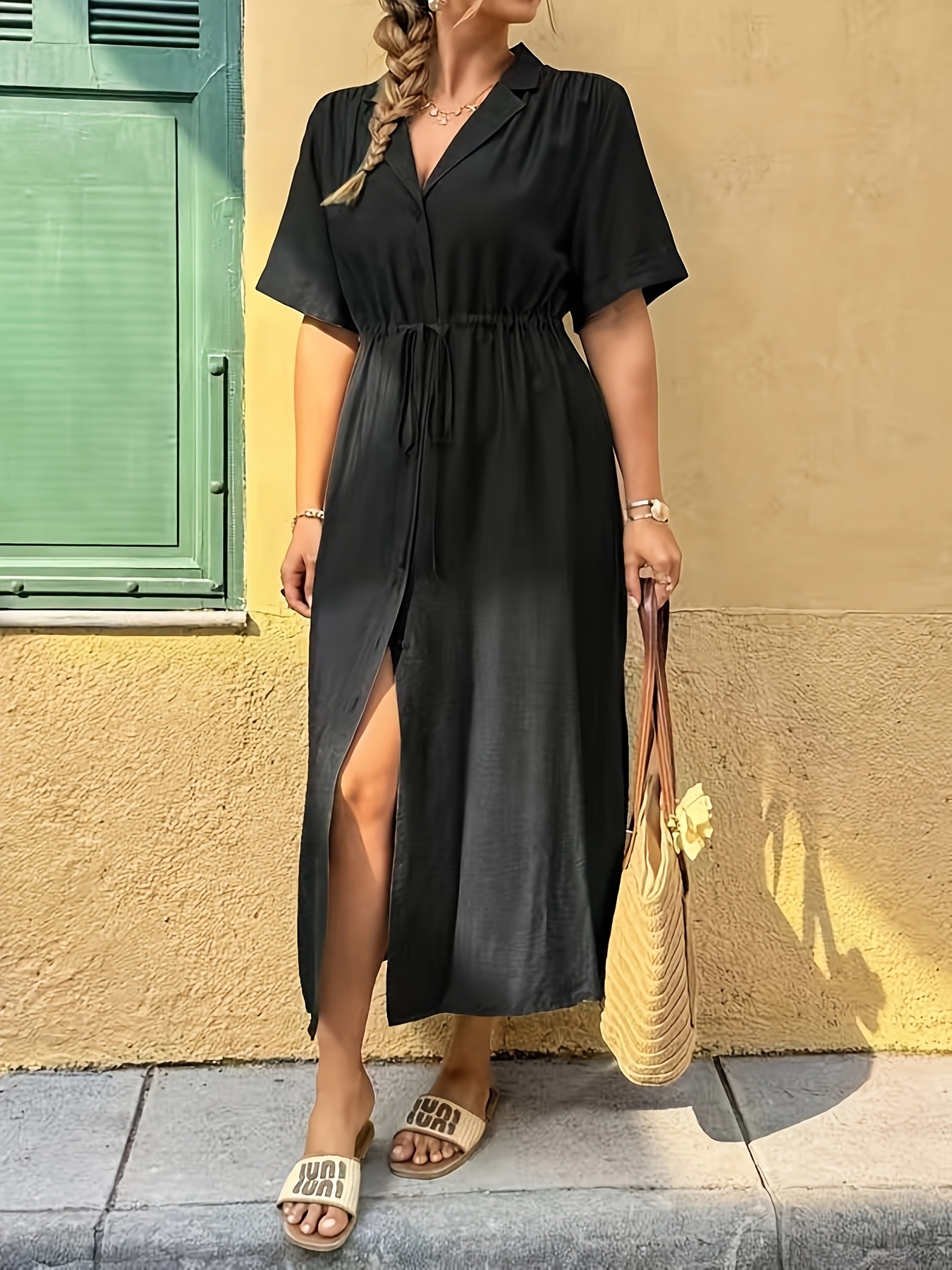 plus size summer autumn plus size womens fashion - Temu Oman