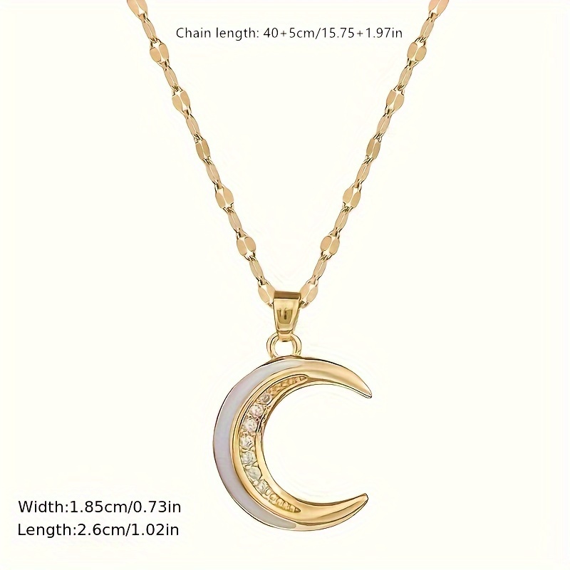 Women's Luxury Elegant Stainless Steel Moonlight Necklace