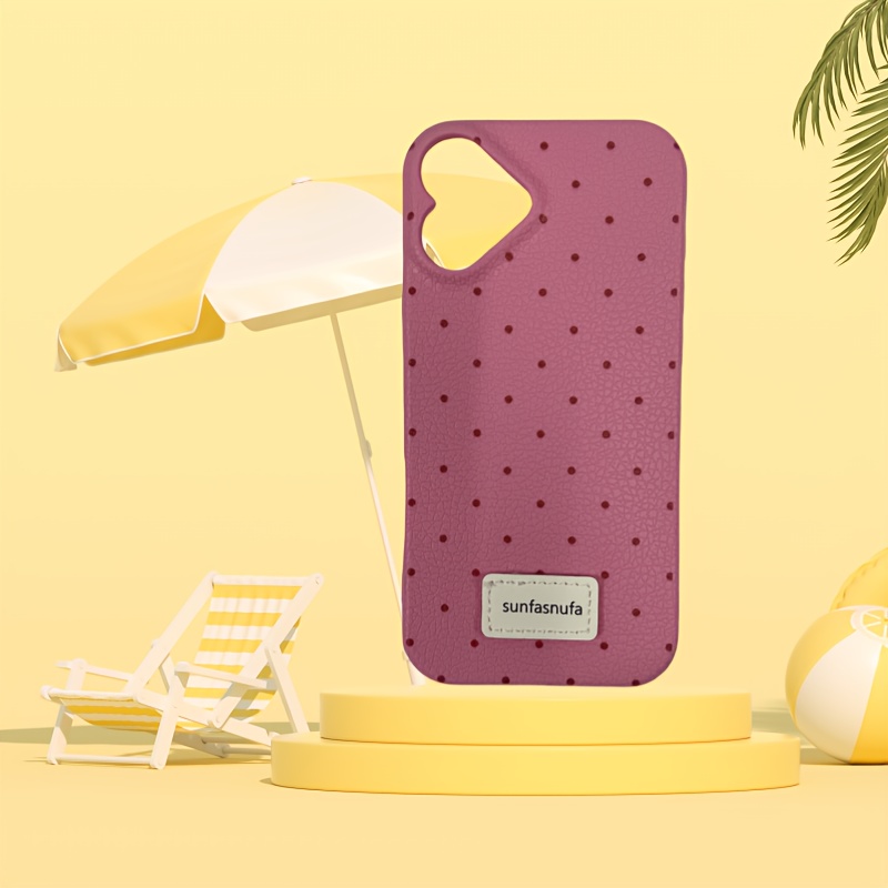 The Camera Is in The Shape of Love, Apple 16Plus Female 16 Cute Lychee Pattern, And The Leather Pattern Is Suitable for Apple 16 Single-Piece Mobile Phone Case, Which Feels Comfortable. - Image 14
