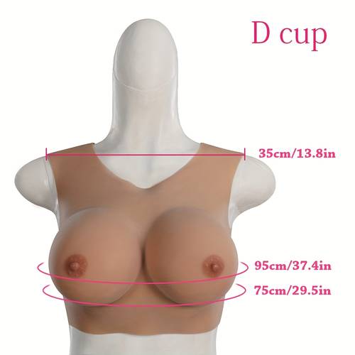 silicone breastplates half body tight suit c d f cup drag queen for man