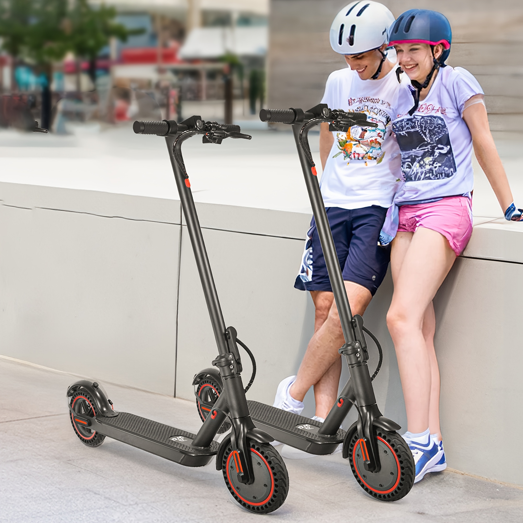 Jasion JS2 Electric Scooter Adults, 500W Peak Motor &15.5 MPH Escooter