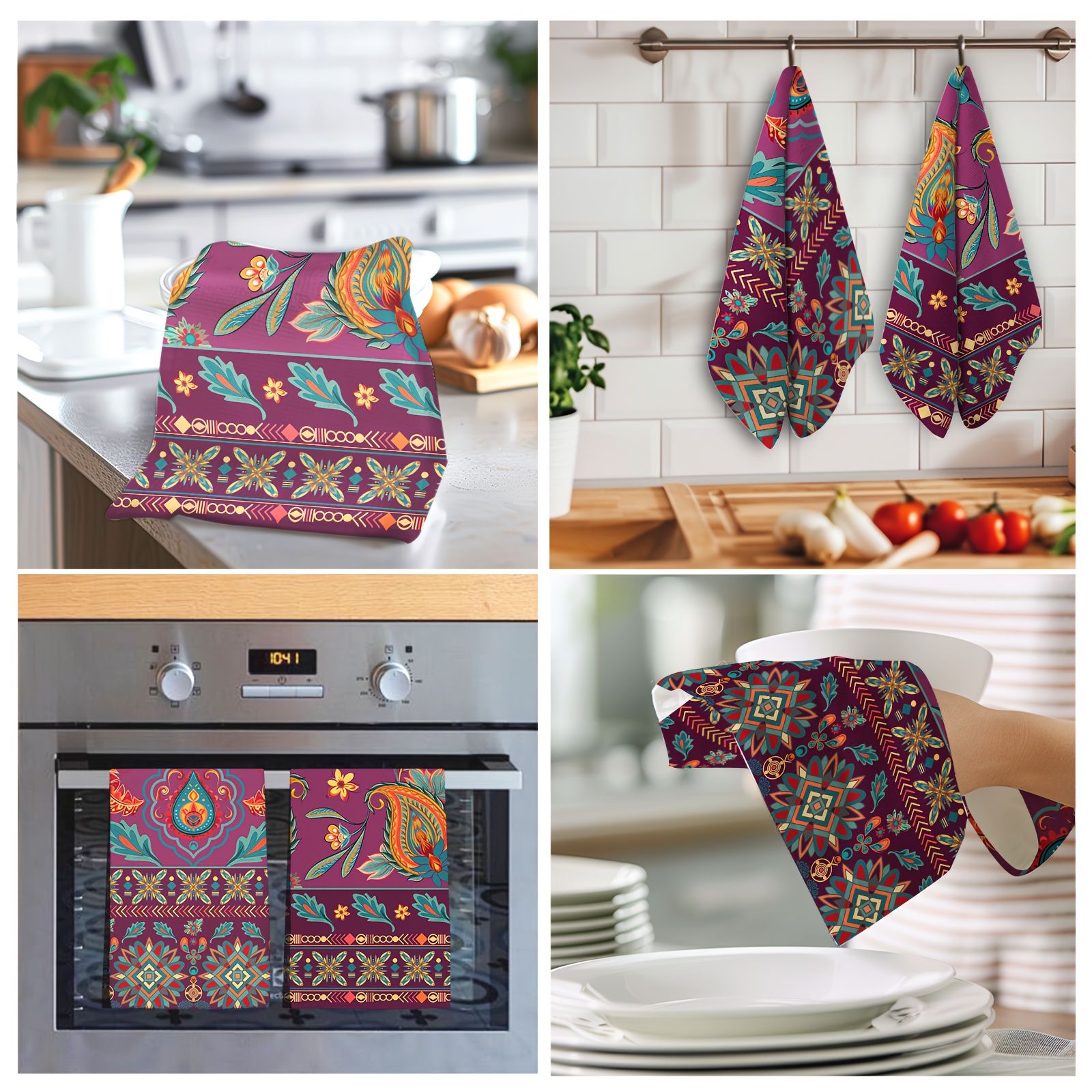

2pcs Towels Dish Towels, 16x24 Seasonal Decoration Towels Christmas Decor
