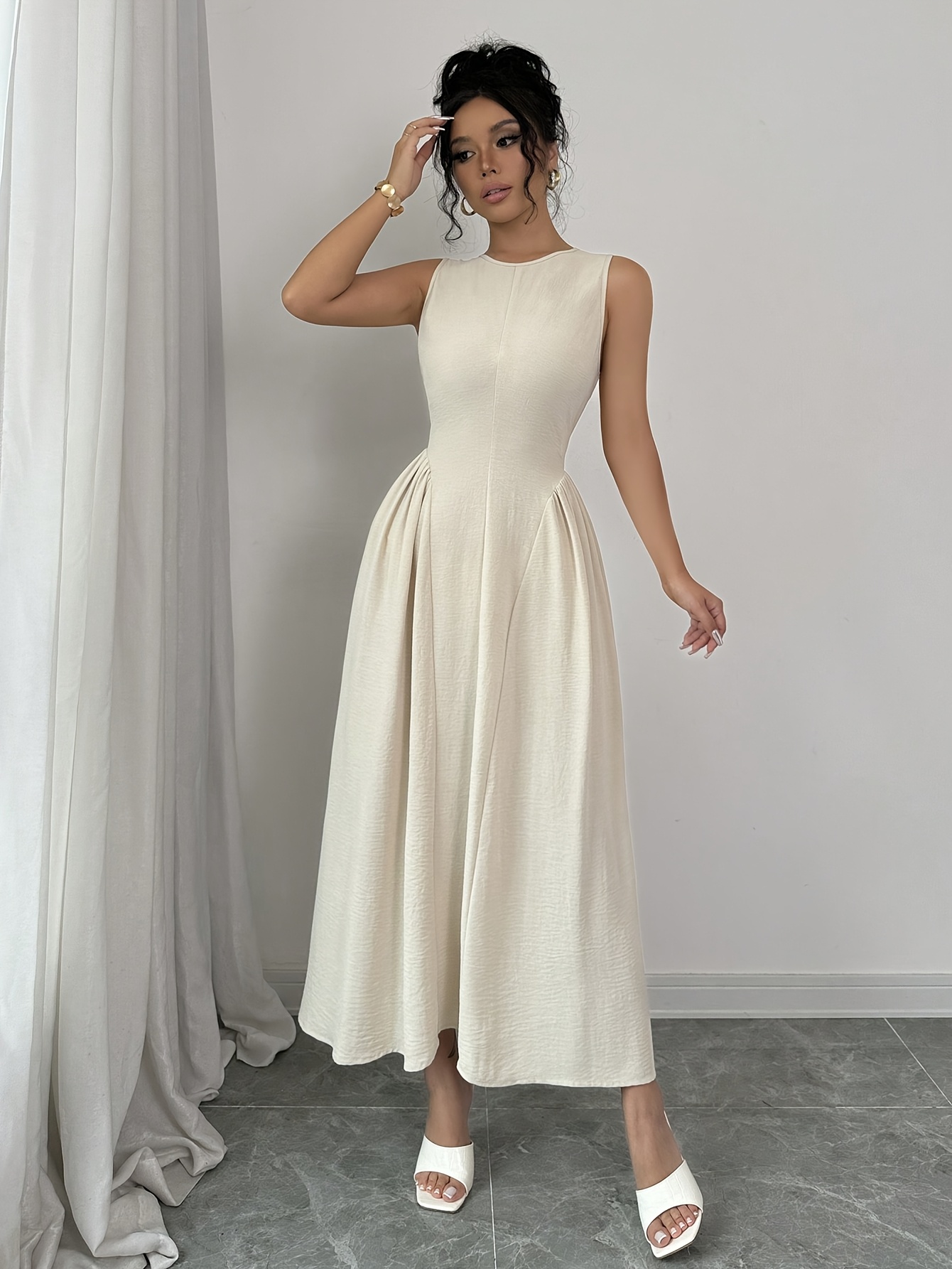 flare dresses south africa Women's Plus Size Seamline Flare Pants - Blue main image 0